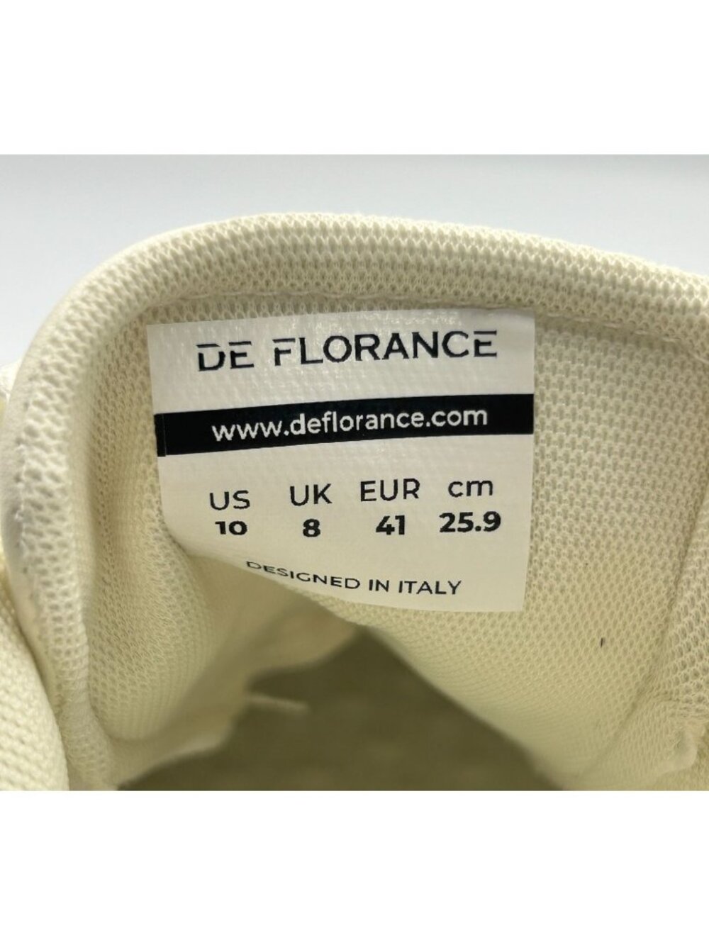 NWT De Florance Women's Beige White Cloudea Arch Support Sneakers Size 10 3330 - Picture 8 of 16
